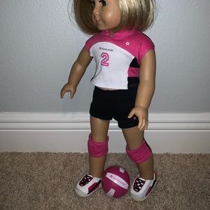 American Girl Doll volleyball set